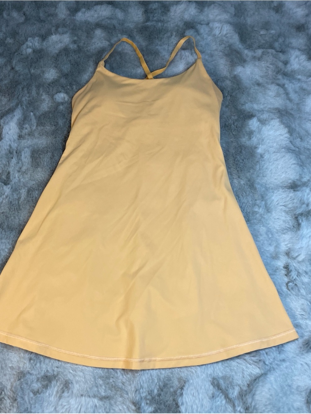 Exercise Dress athletic adjustable straps built-in shorts liner Women XS-0224